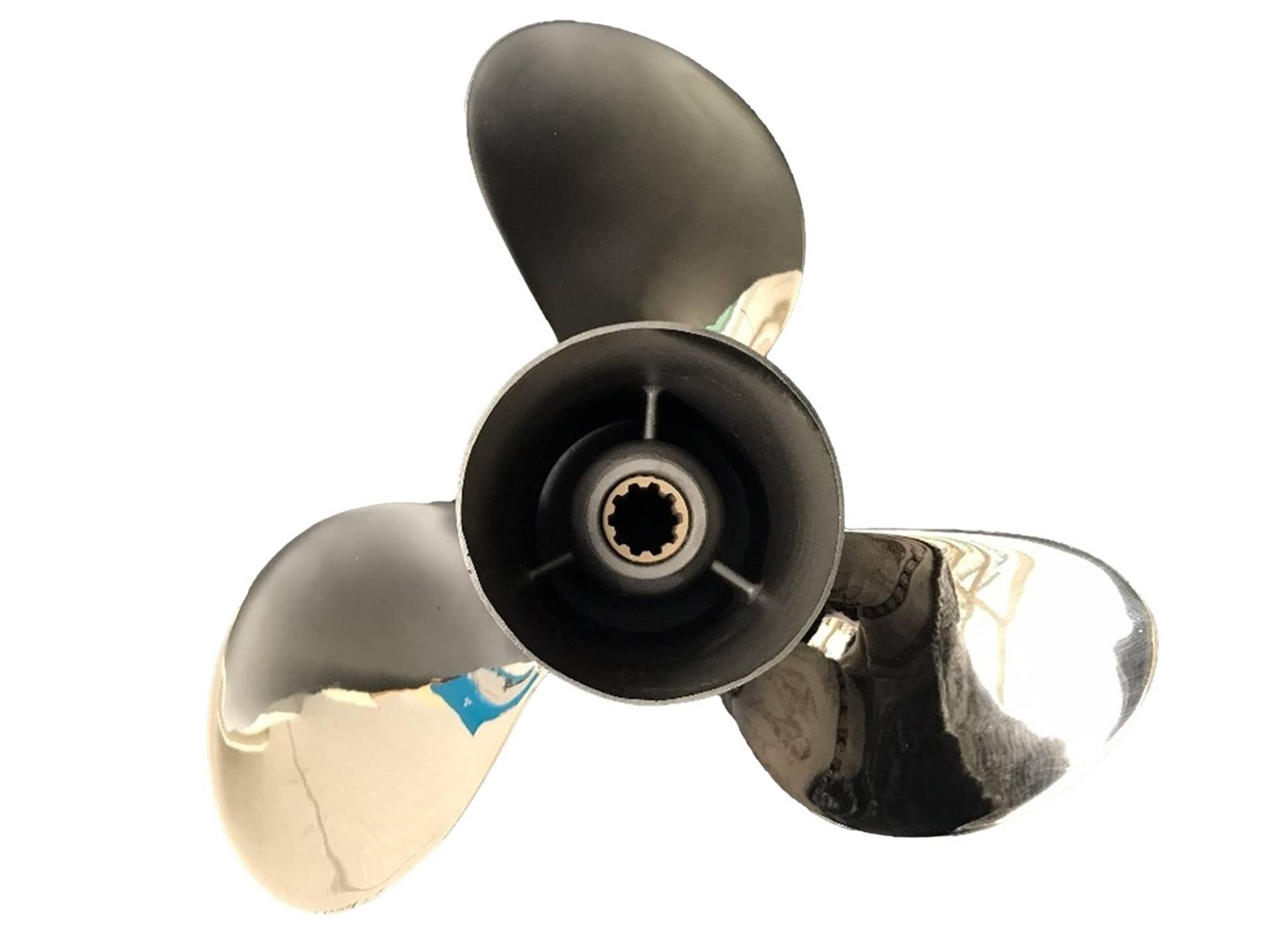 CAXUMO 9 7/8x12, for Yamaha, 20-30 PS Außenbordmotor Edelstahl Propellermotoren Außenbordmotor Außenbordpropeller Propeller Außenborder von CAXUMO