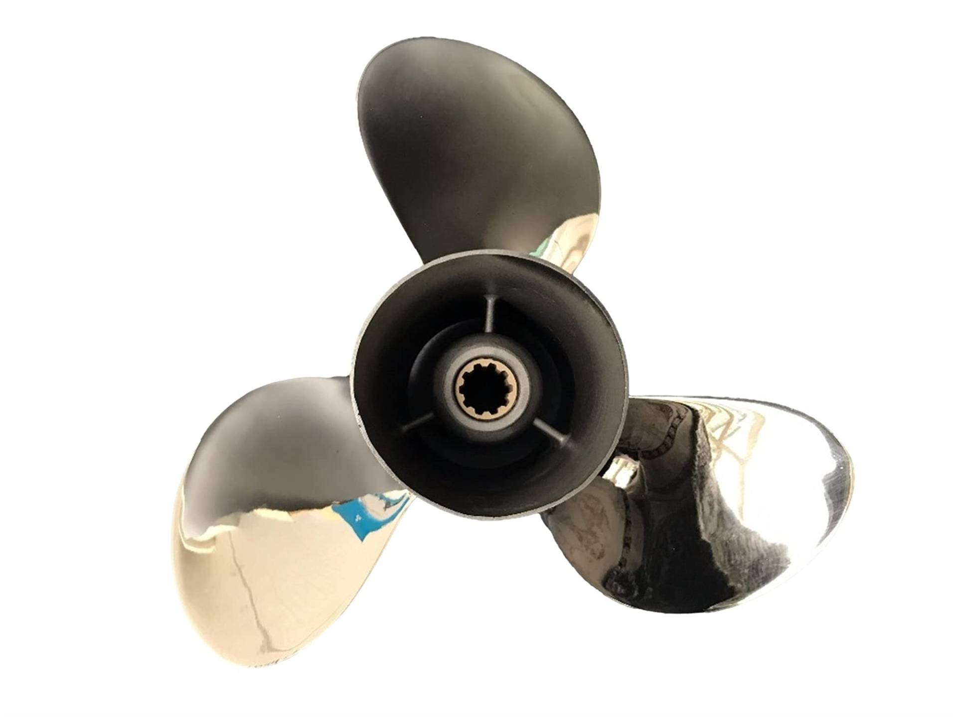 CAXUMO 9 7/8x13, for Yamaha, 20-30 PS Außenbordmotor Edelstahl Propellermotoren Außenbordmotor Außenbordpropeller Propeller Außenborder von CAXUMO