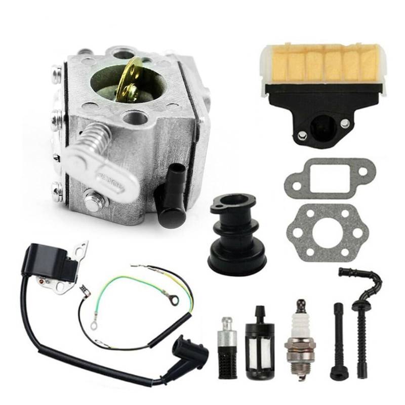 CAXUMO Ersatz Vergaser Zündspule Kits Set Luftfilter Carb Zündung Trimmer-Zündspule von CAXUMO