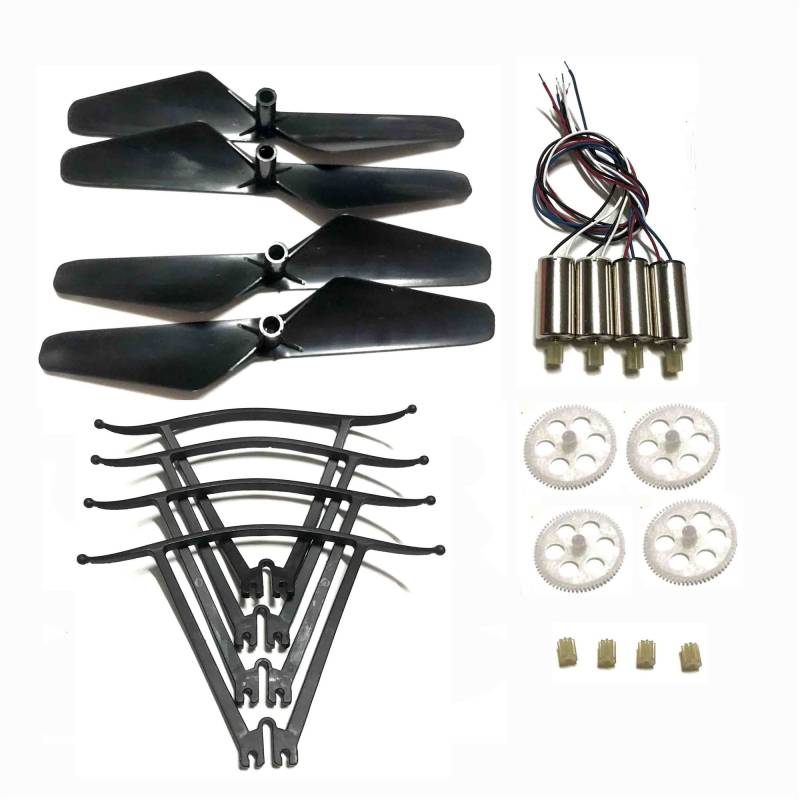 CAXUMO Getriebeschutzmotoren Motoren Propellerblatt-Kit, for S60 Wifi FPV Quadcopter Ersatzteile RC-Drohnen-Propellerblätter von CAXUMO