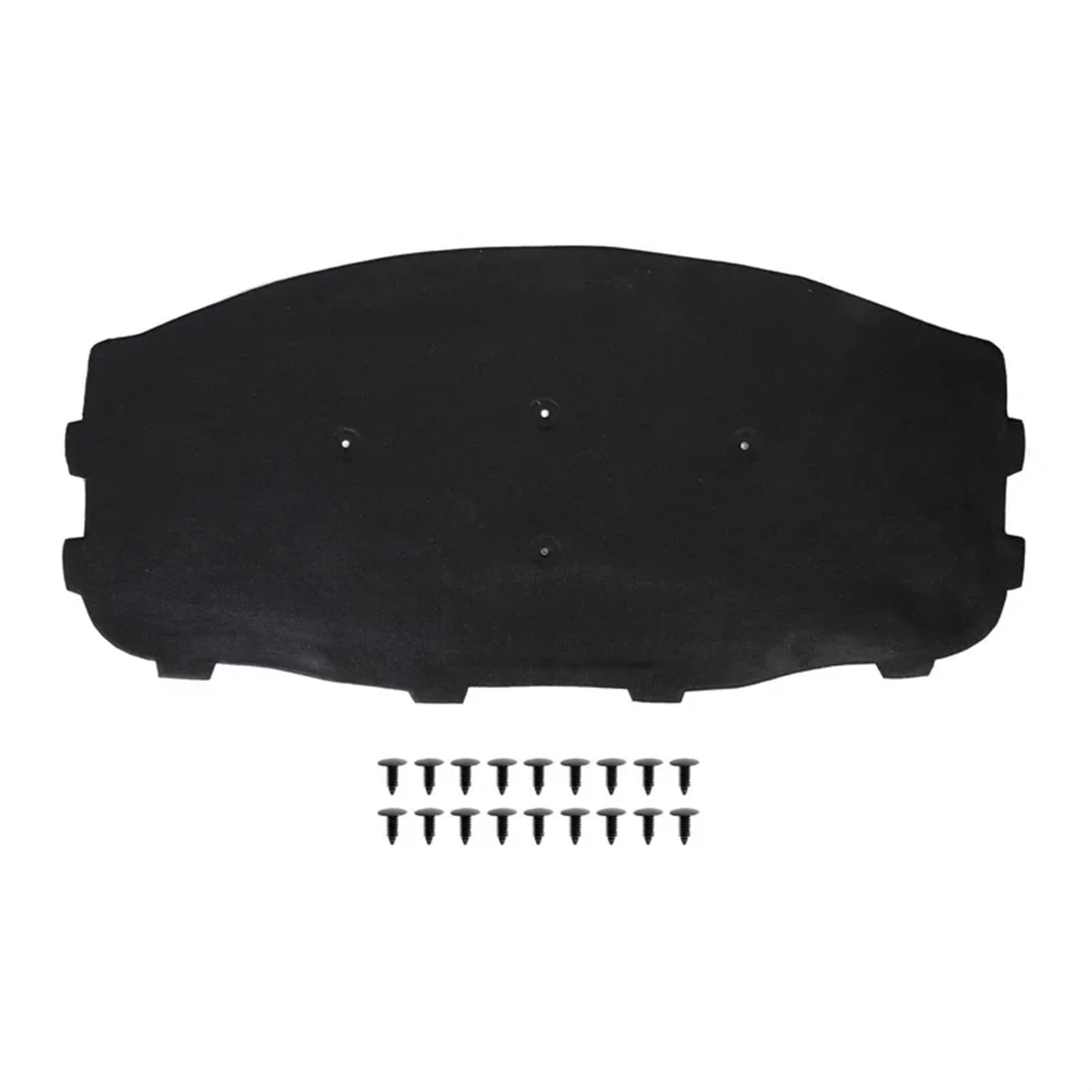 Schwarzes Isolierpolster for die Motorhaube mit Schnallen for 3er E46 320i 325i 328i 330i 51488193941 Schalldämmende Matte von CAXUMO