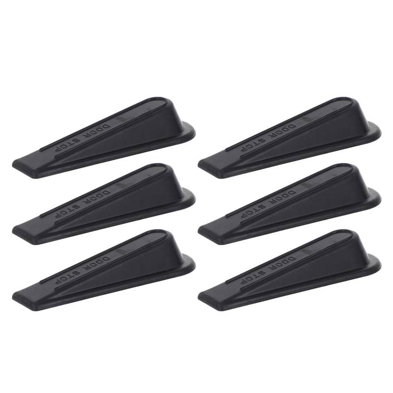 CAXUSD 6St Tür Stecker bodentürstopper door stops riegelschloss torverriegelung tür riegel Türkeilschutz rutschfester Türstopper Bodenknopf Zubehör für Schiebetüren Plastik Black von CAXUSD