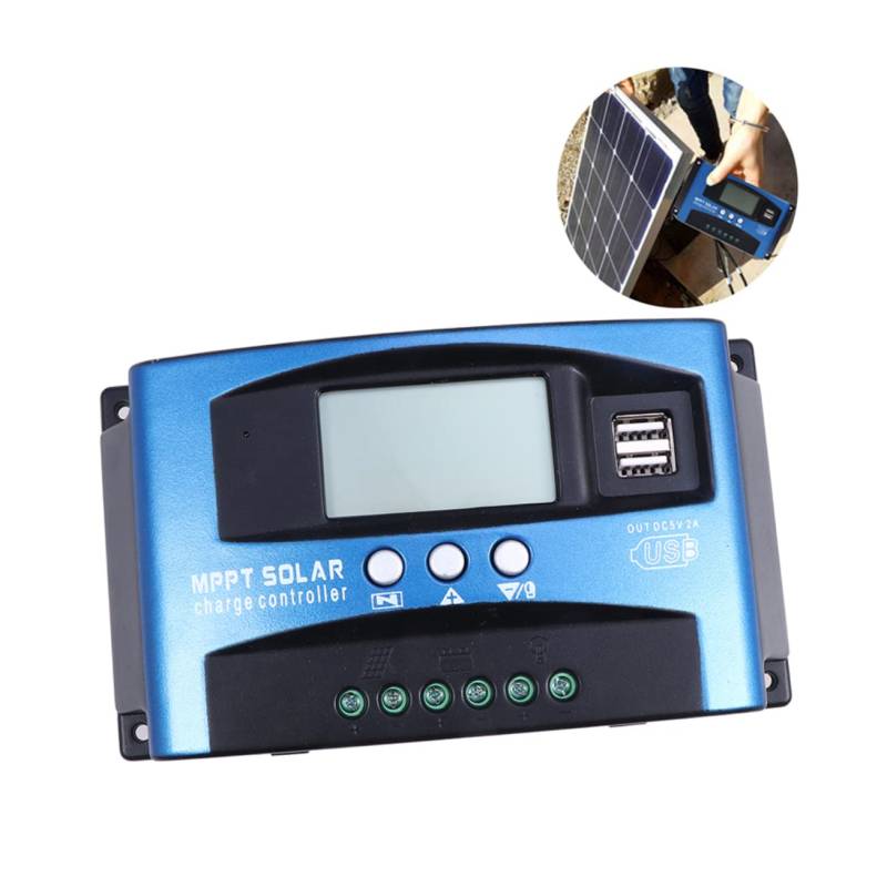 CAXUSD Solar Controller 40A Intelligenter Solar Laderegler Mit Echtzeit Anzeige Für Solarpanels USB Geeignet Für FLD SLD Und GEL Batterien Ideal Für von CAXUSD