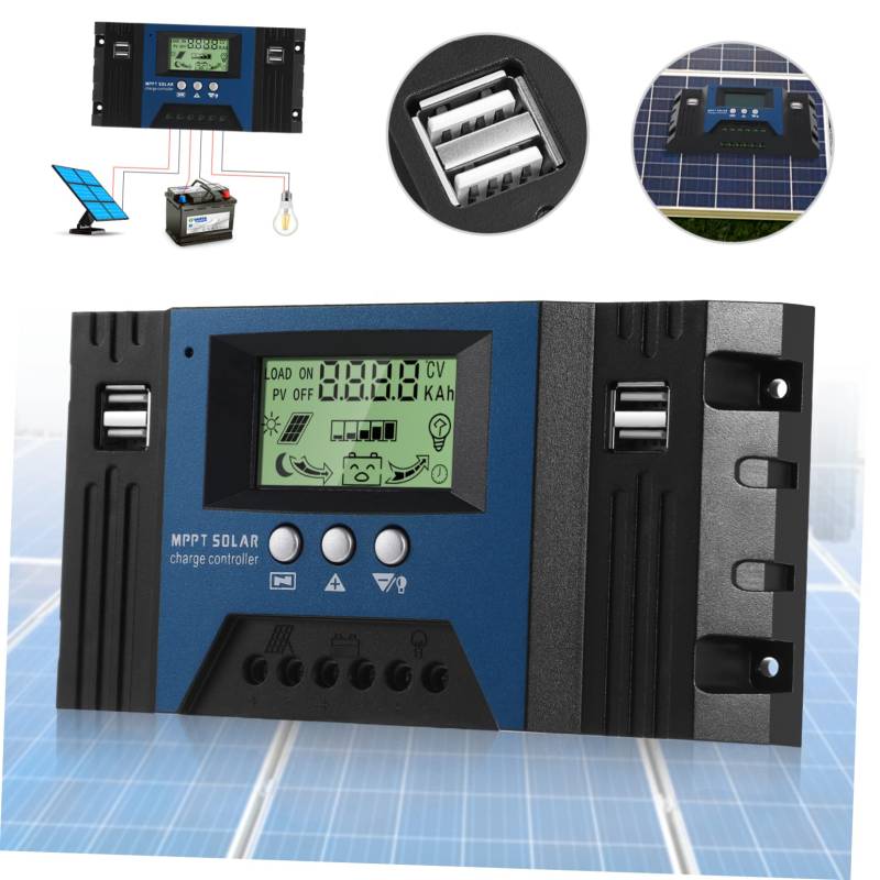 CAXUSD Solarregler kleines Solarpanel Solarenergiebank tragbar Mini-Solarpanel Solarpanel-Laderegler Solar- solarpanel laderegler Solarstromregler Akkuladeregler Solarladeregler PV-Regler von CAXUSD