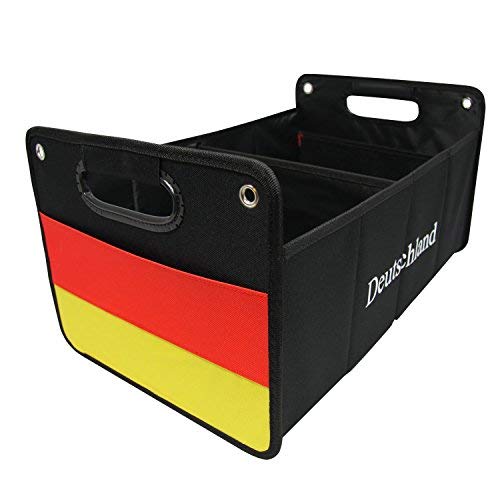 CB Präsentwerbung GmbH Kofferraumtasche aus Polyester mit stabilem Boden (Deutschland) - Klappbox Kofferraumbox Faltbox Organizer Autobox Tasche Auto Kofferraum Zubehör von CB Präsentwerbung GmbH