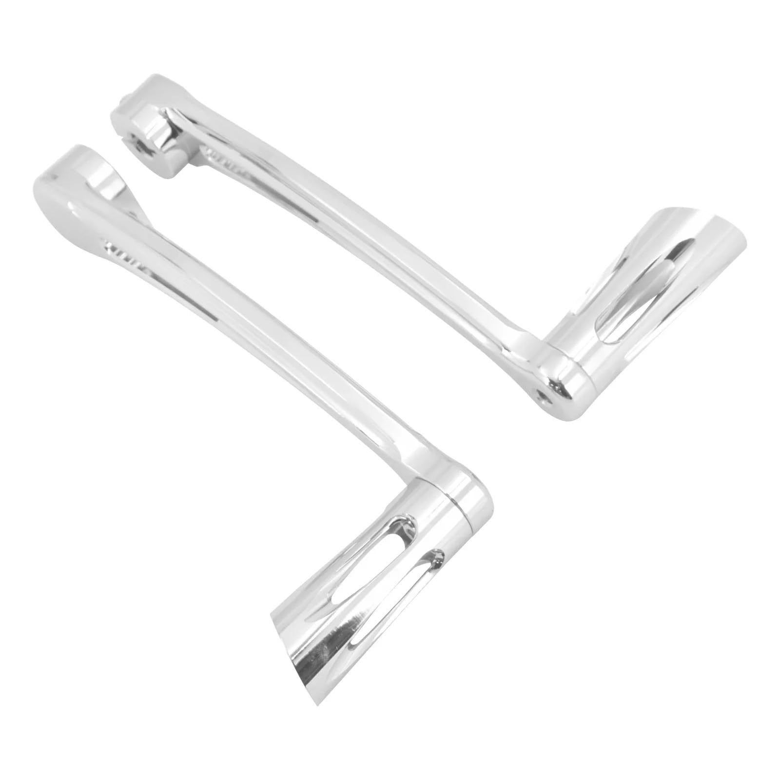 Schalthebel Armgestänge Für Touring FLHR FLTRX 88-UP Für Softail FL 86-17 Motorrad CNC Ferse Kappe Schalthebel Kit Shifter Pegs Bremsarm Pedal Kits Motorrad-Schalthebelhalterung(Chrome Shift Lever) von CBCZTLLMVG