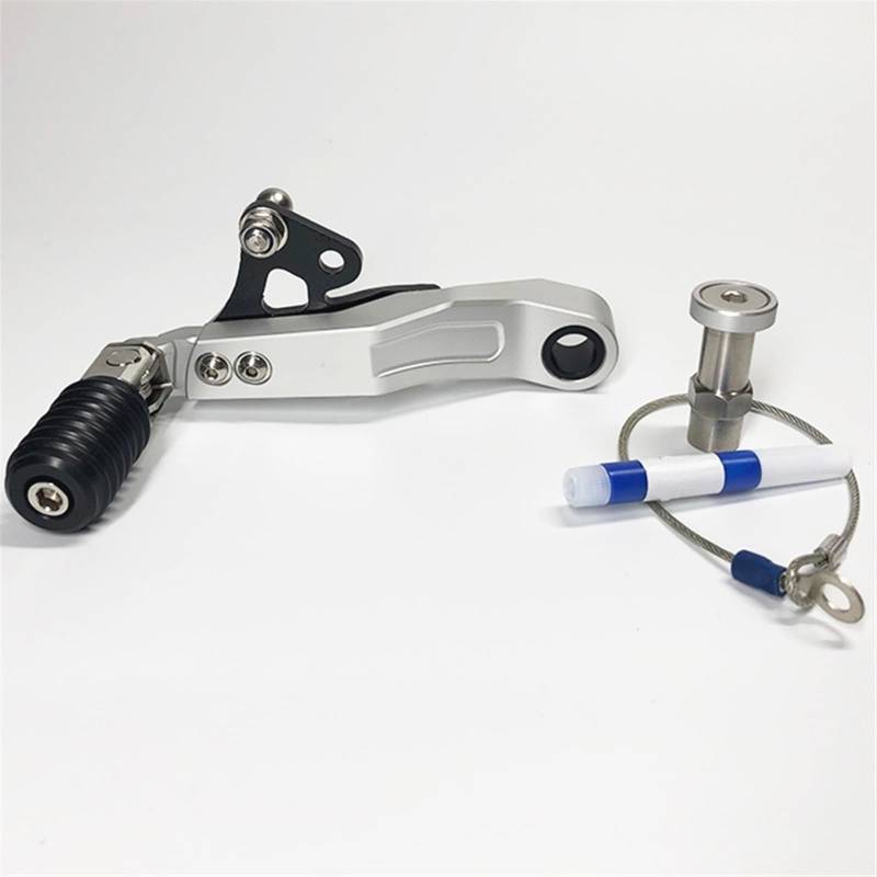 Schalthebel Armgestänge Motorrad CNC Aluminium Verstellbarer Klappschalthebel Schaltpedalhebel Für F850GS Für F750GS Für F 850GS F 750GS 2018 2019 Motorrad-Schalthebelhalterung(Silver) von CBCZTLLMVG