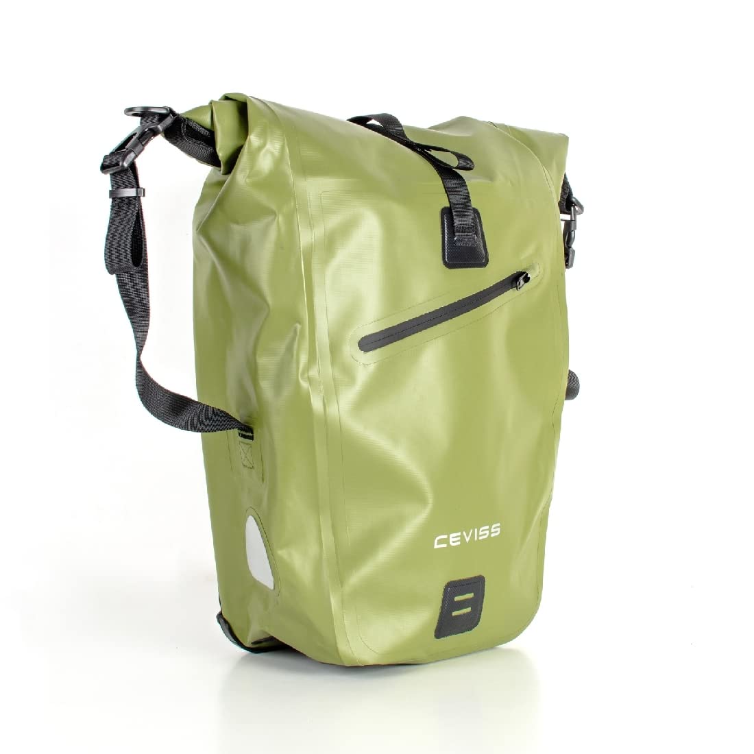 CBK-MS Fahrradtasche Olive Packtasche 25 L Gepäckträgertasche Wasserdicht Schnellverschluss von CBK-MS