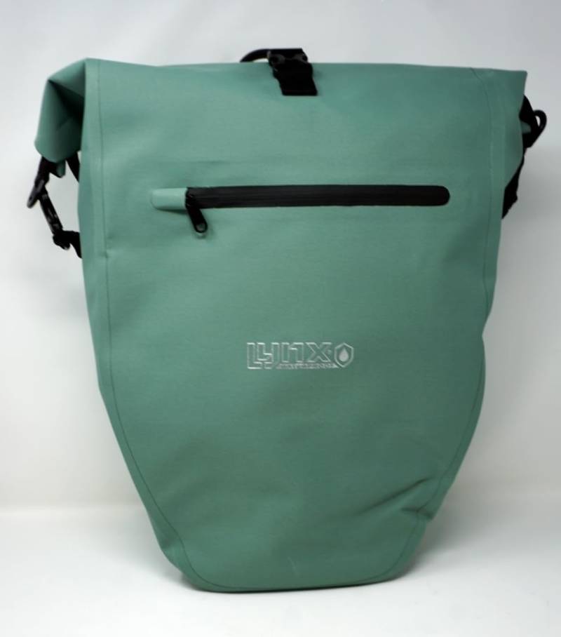 CBK-MS Fahrradtasche Packtasche Mint grün 28 L Wasserdicht Quick-Up Schnellmontage Gepäckträgertasche von CBK-MS