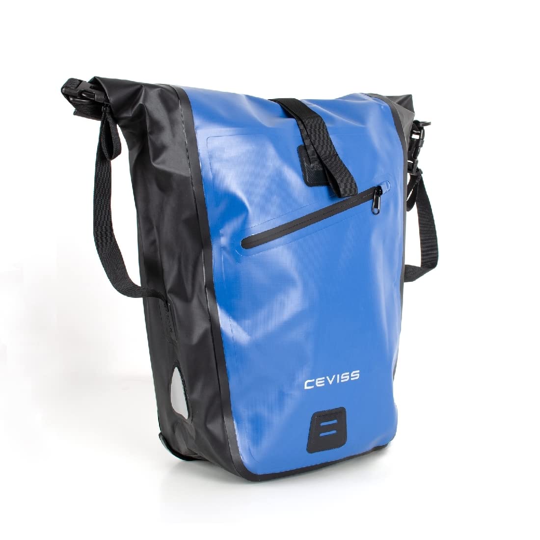 CBK-MS Fahrradtasche blau/schwarz Packtasche 25 L Gepäckträgertasche Wasserdicht Schnellverschluss von CBK-MS