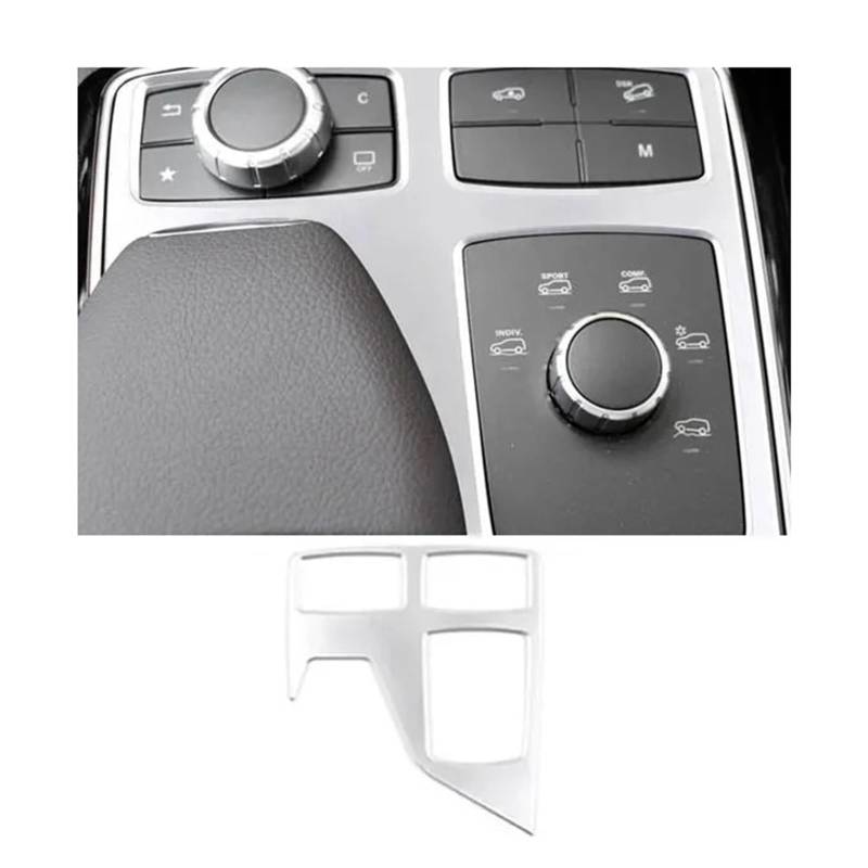 Auto Center Multimedia Panel Trim Abdeckung Kompatibel for Mercedes Benz GLE GLS ML GL W166 X166 2013-2019 Aufkleber zubehör(Silver A) von CBLOVR