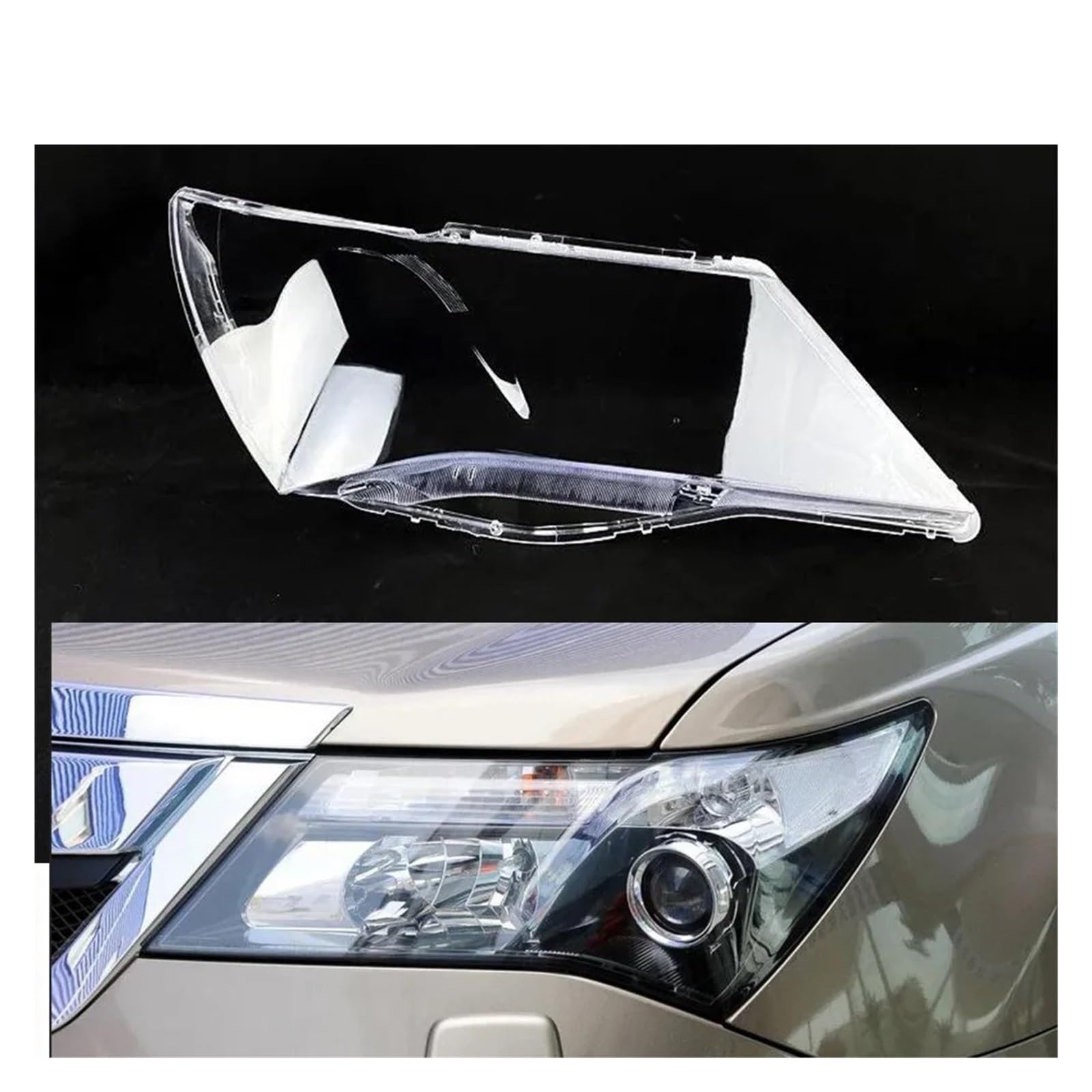 Auto Front Glas Objektiv Scheinwerfer Transparent Lampenschirm Lampe Shell Lichter Gehäuse Kompatibel for Honda Acura MDX 2007~2013 ​Scheinwerfer Abdeckung(1pcs Right) von CBLOVR