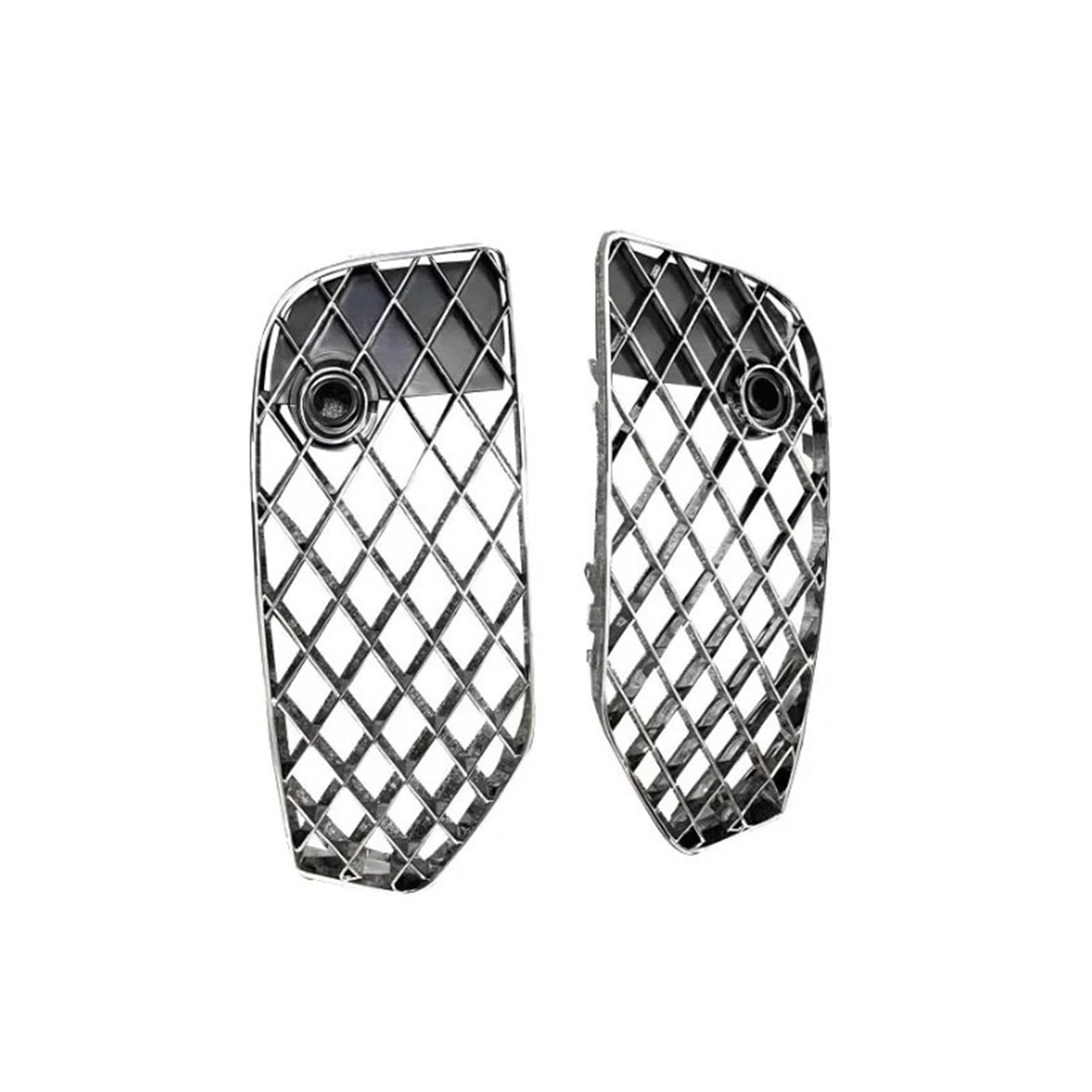 Auto Front Lower Bumper Gitter Mesh Grill Kompatibel for Bentley Flying Spur 2020-2022 3SE807647-648 Auto Teile(Silver no Acc B) von CBLOVR