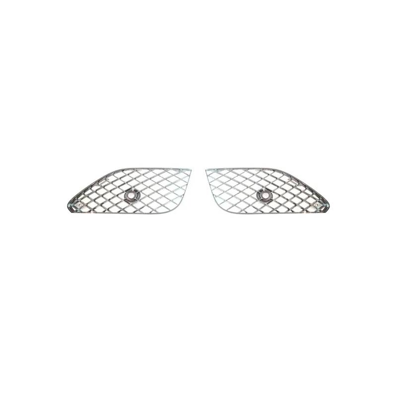 Auto-Frontstoßstangengitter, kompatibel mit Bentley Continental Gt 2017, 3W3807647, 3W3807648, 3W3807681, 3W3807682(Lamp Case Silver) von CBLOVR