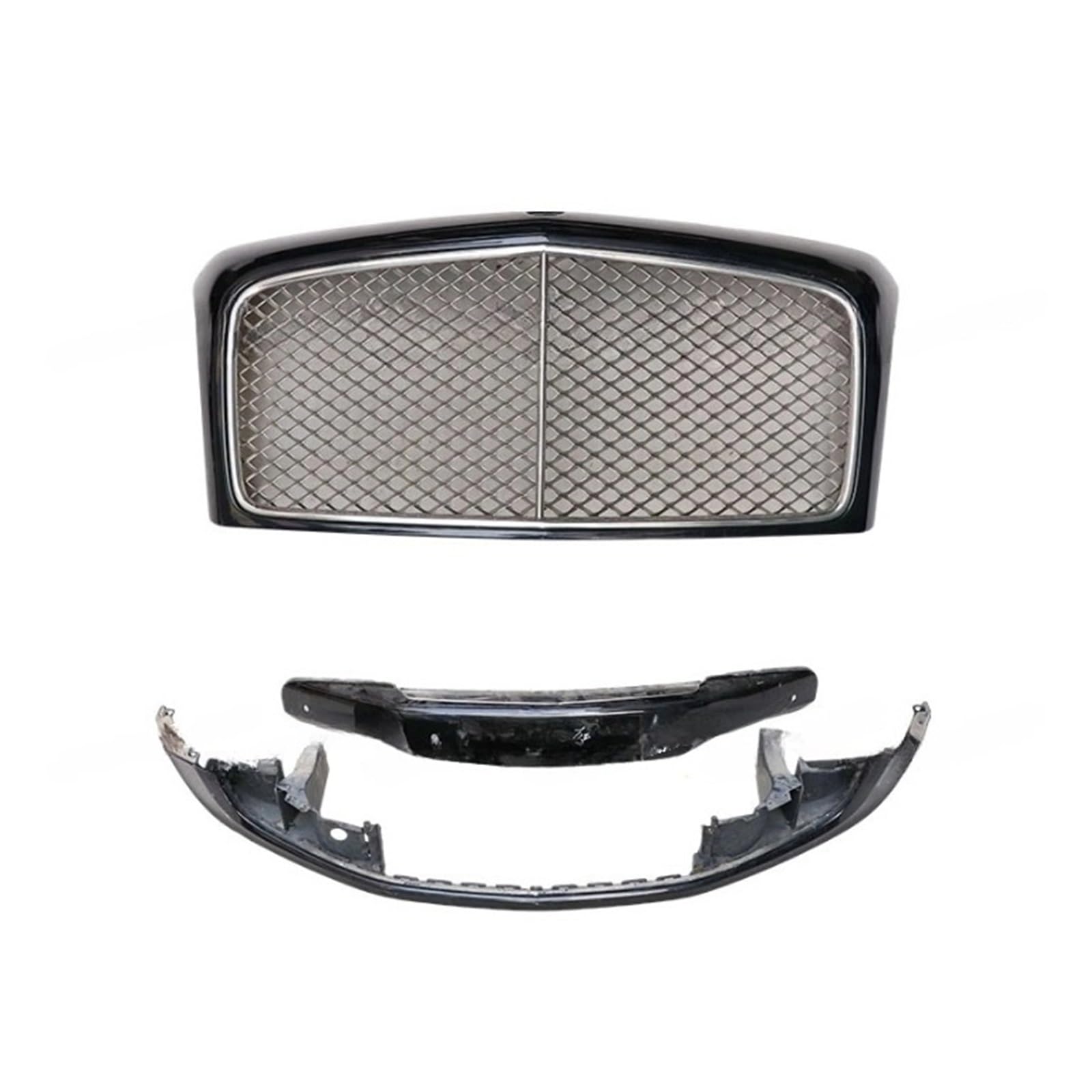 Auto Honeycomb Grill Front Stoßstange Mitte Oberen Mesh Grille Front Lippe Kinn Stoßstange Kompatibel for Bentley Mulsanne Original Körper Kits(1 Set) von CBLOVR