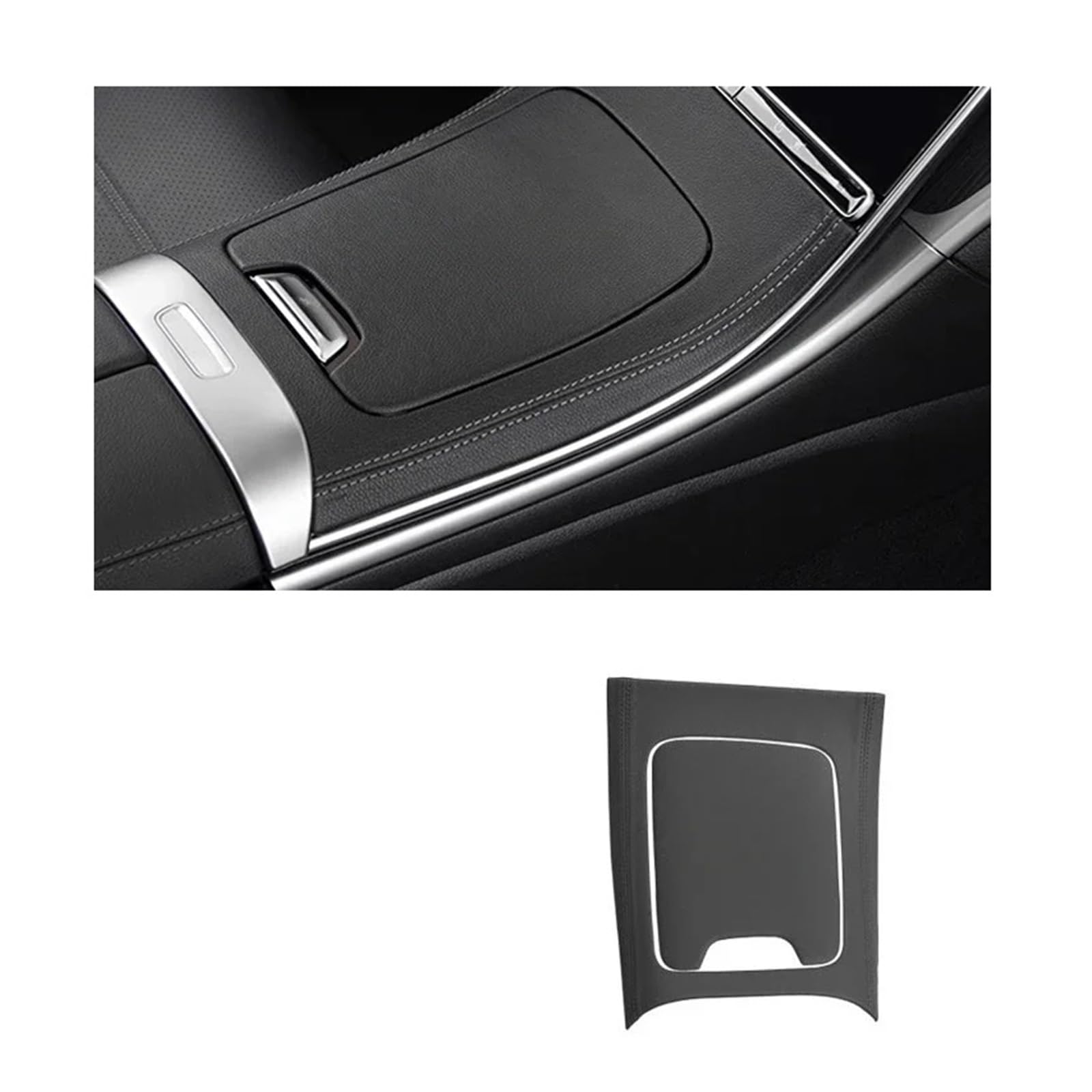 Auto-Mittelplattenabdeckung, kompatibel for Mercedes Benz GLC C-Klasse W206 C260 C200 C300 2022–2025, Auto-Hecklüftungs-Schutzabdeckung(GLC 2023 Black A) von CBLOVR