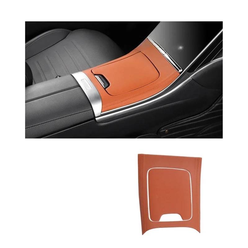 Auto-Mittelplattenabdeckung, kompatibel for Mercedes Benz GLC C-Klasse W206 C260 C200 C300 2022–2025, Auto-Hecklüftungs-Schutzabdeckung(GLC 2023 Brown A) von CBLOVR