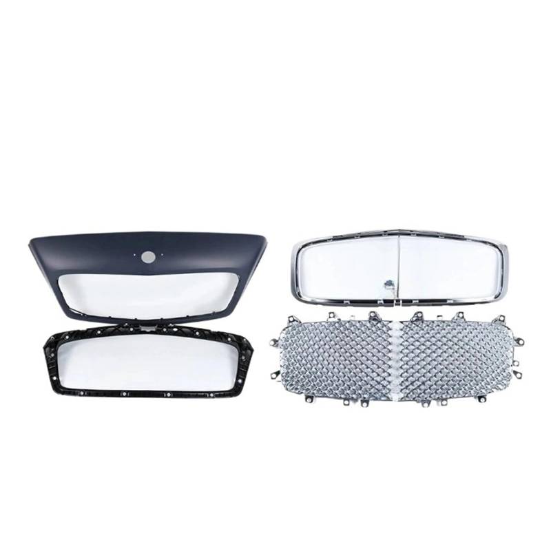 Auto Racing Grills Kit Kompatibel for Bentley Flying Spur Zubehör 2009 2010 2011 2012 Front Stoßstange Grille Mesh 3W0853660 von CBLOVR