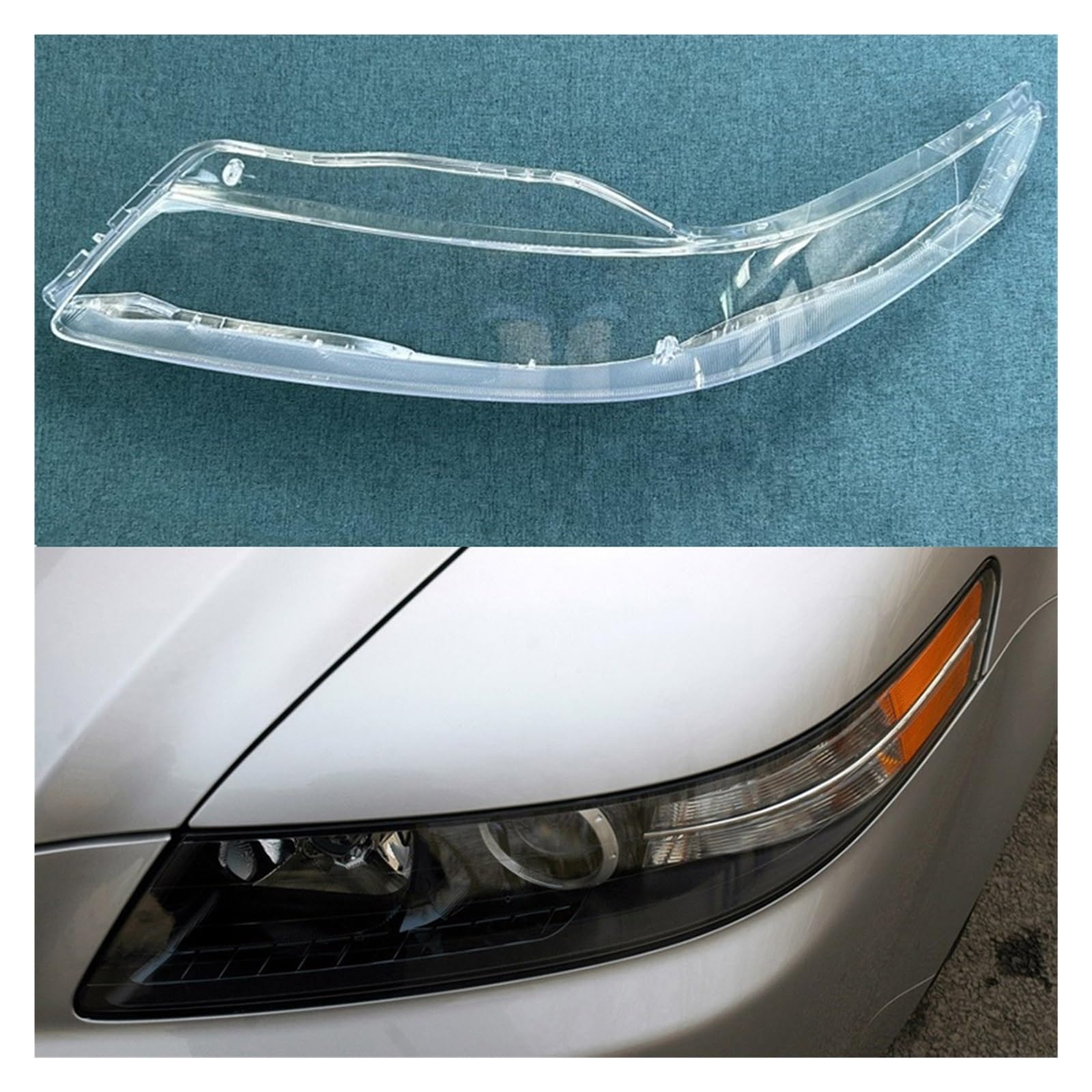 Auto-Scheinwerfer-Abdecklinse, kompatibel mit Honda Acura TL 2006, Frontscheinwerfer-Glas-Scheinwerfer, transparente Lampenschirm-Lampenschale(Left) von CBLOVR