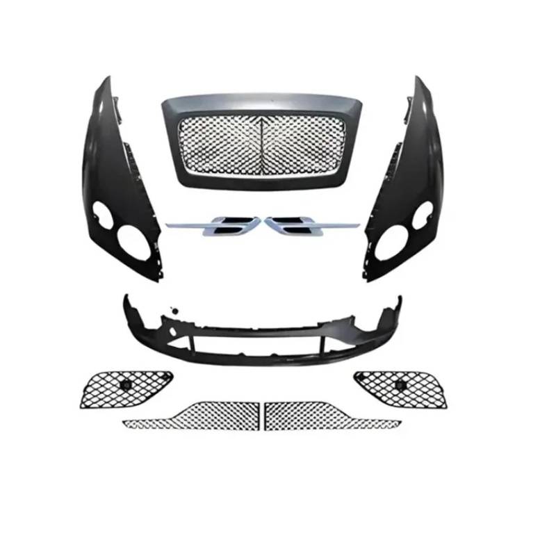 Autoteile Autozubehör Front Body Kit Grille Fender Side Vents Kompatibel for Bentley Continental GT 2016-2018 von CBLOVR