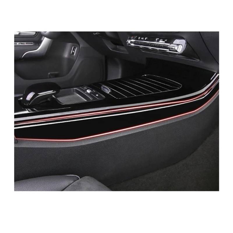 Autozubehör Innenraum Mittelkonsole Panel Seitenverkleidung Streifen Abdeckung kompatibel for Mercedes Benz A CLA Klasse W177 V177 C118 W118 2019–2024(Gloss Black1) von CBLOVR