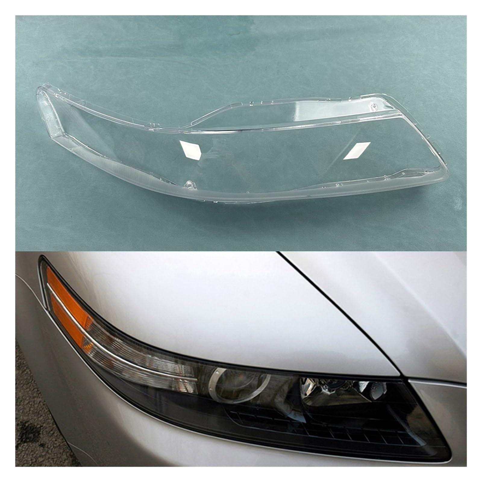 Kompatibel for Honda Acura TL 2006. Auto-Frontscheinwerfer aus Glas, transparenter Lampenschirm, Lampenschale, Scheinwerfer-Abdeckungslinse(Right) von CBLOVR