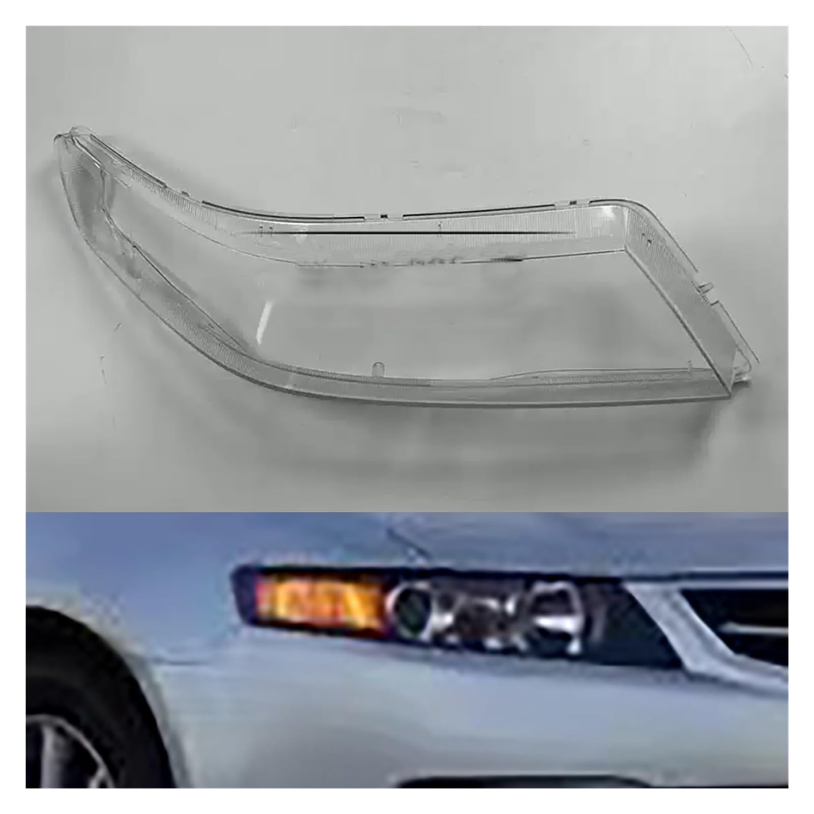 Kompatibel for Honda Acura TSX 2006 2007 2008 Scheinwerfer transparente Schale Lampenschirm Lampenschirm Frontscheinwerfer-Abdecklinse(Right) von CBLOVR