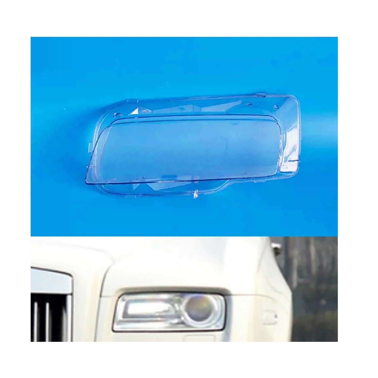 Kompatibel for Rolls Royce Ghost 2010–2014. Frontscheinwerferabdeckung, transparenter PC-Lampenschirm, Scheinwerferschalenlinse(Left) von CBLOVR