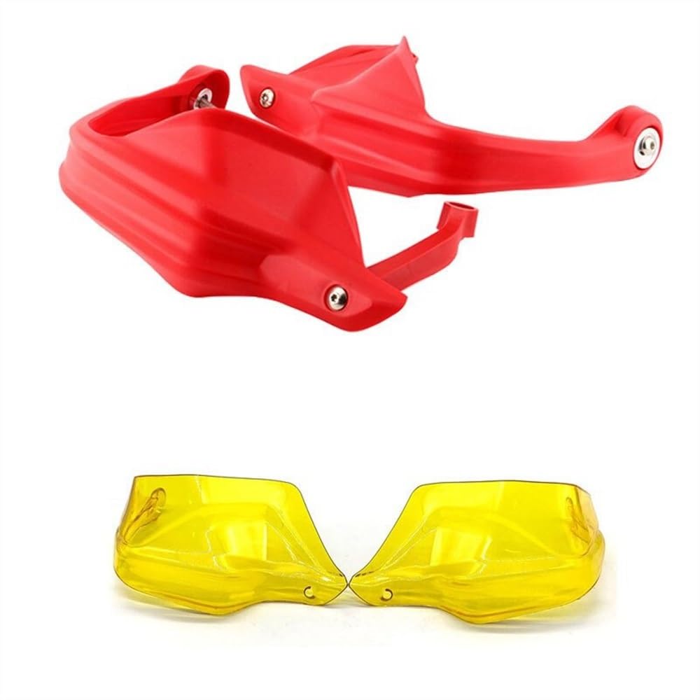 CBNFDKEOI Motorrad Handschutz Für B&MW R1200GS ADV F800GS Abenteuer S1000XR 2013-2019 Handschutz Schild Hand Schutzfolie Windschutzscheibe R 1250 GS LC(Red Yellow-Set) von CBNFDKEOI