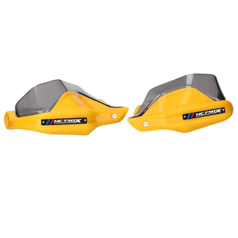 CBNFDKEOI Motorrad Handschutz Für H&ONDA NC750X DCT 2013-2023 Motorrad Griff Handschutz Windschutzscheibe Hand Schild Schutzfolie Lenker Wachen NC 750X(YELLOW25) von CBNFDKEOI