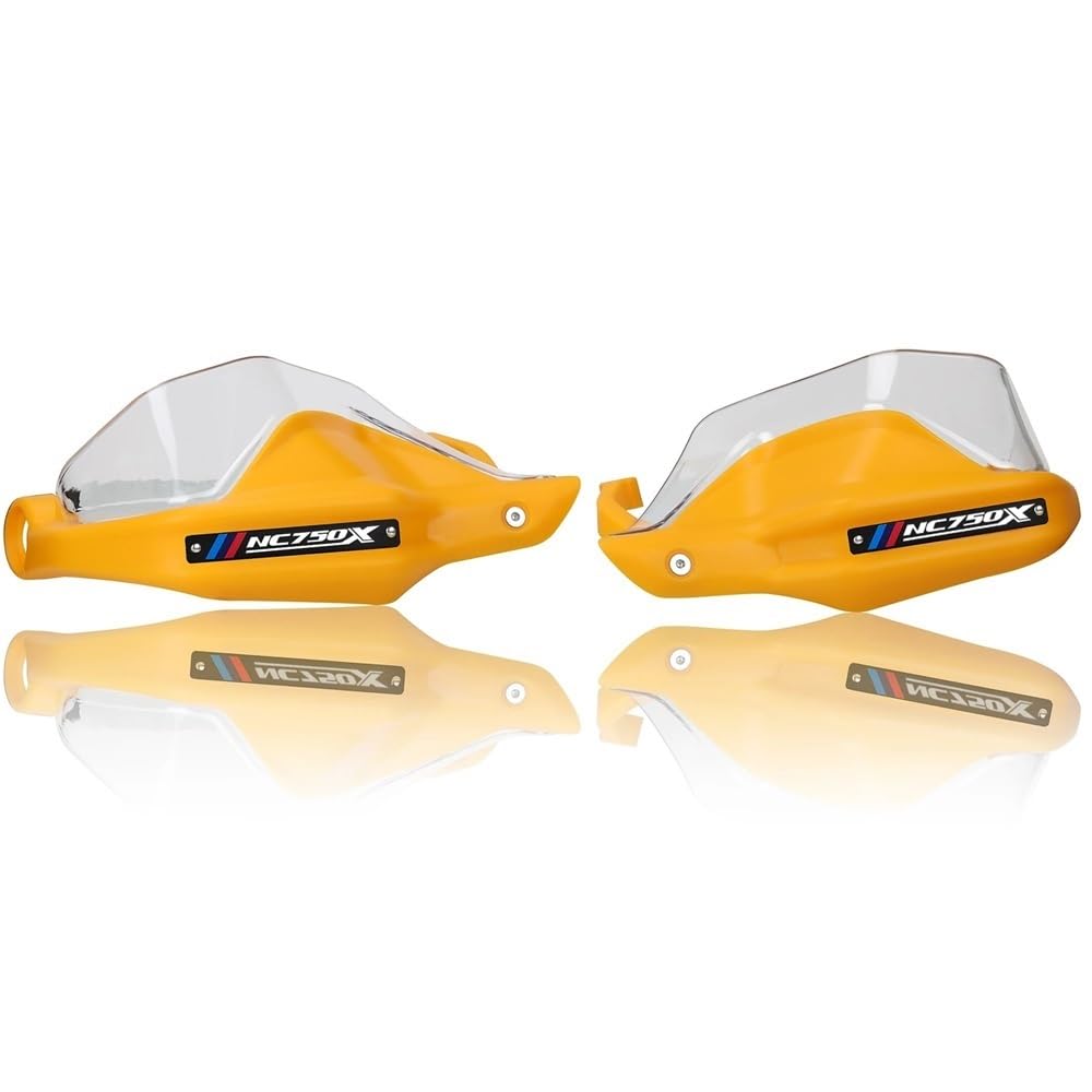 CBNFDKEOI Motorrad Handschutz Motorrad Hand Uards Hebel Protector Lenker Handschutz Schild Für H&ONDA NC750X 2023 2024 MT DCT(Yellow transparent) von CBNFDKEOI