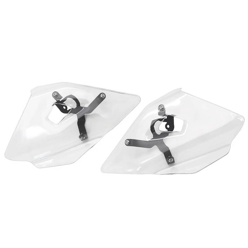 CBNFDKEOI Motorrad Handschutz Motorrad Obere Seite Windabweiser Paar Verkleidung Windschutzscheibe Schild Windschutzscheibe Handschutz FÜR B&MW R1200GS R1250GS R 1200 1250 GS(White5) von CBNFDKEOI