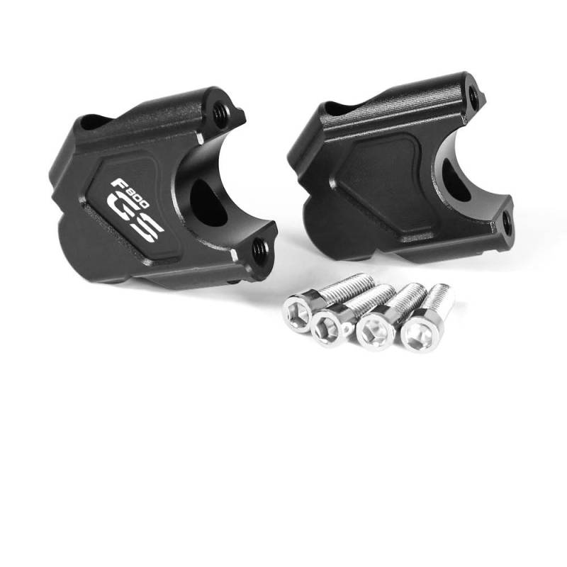 CBNFDKEOI Motorrad-Lenkererhöhungen Motorrad Lenker Riser Griff Bar Clamp Verlängern Montieren Lift Riser Für B&MW F800GS F800GT ADV(Black-F800GS) von CBNFDKEOI