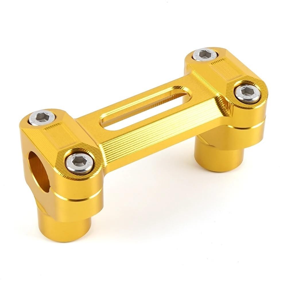 CBNFDKEOI Motorrad-Lenkererhöhungen Motorrad-Lenker-Riser-Klemmsatz Für KA&WA&SAKI Z650RS 2022–2023(Gold) von CBNFDKEOI