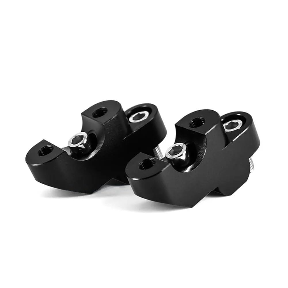 CBNFDKEOI Motorrad-Lenkererhöhungen Motorrad Riser Hebe Lenker Clamp Lenker Riser Für H&ONDA NC750X 2016-2021 CB500X CB500F CB300F(Black-No Logo) von CBNFDKEOI