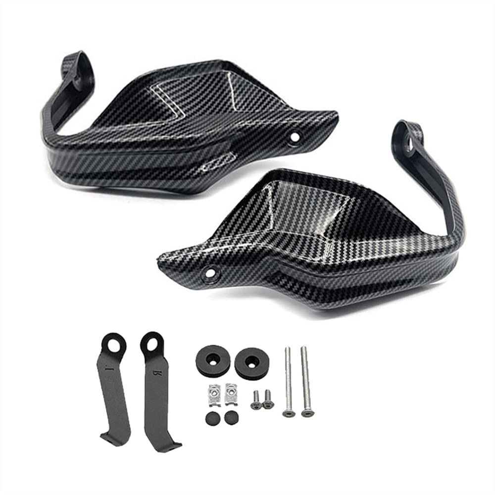 Motorrad Handschutz Für H&ONDA CB500X CB500F CB400X CB400F CB650F 2013-2021 2022 Motorrad Handschutz Schild Hand Schutzfolie Windschutzscheibe(Carbon Look1) von CBNFDKEOI