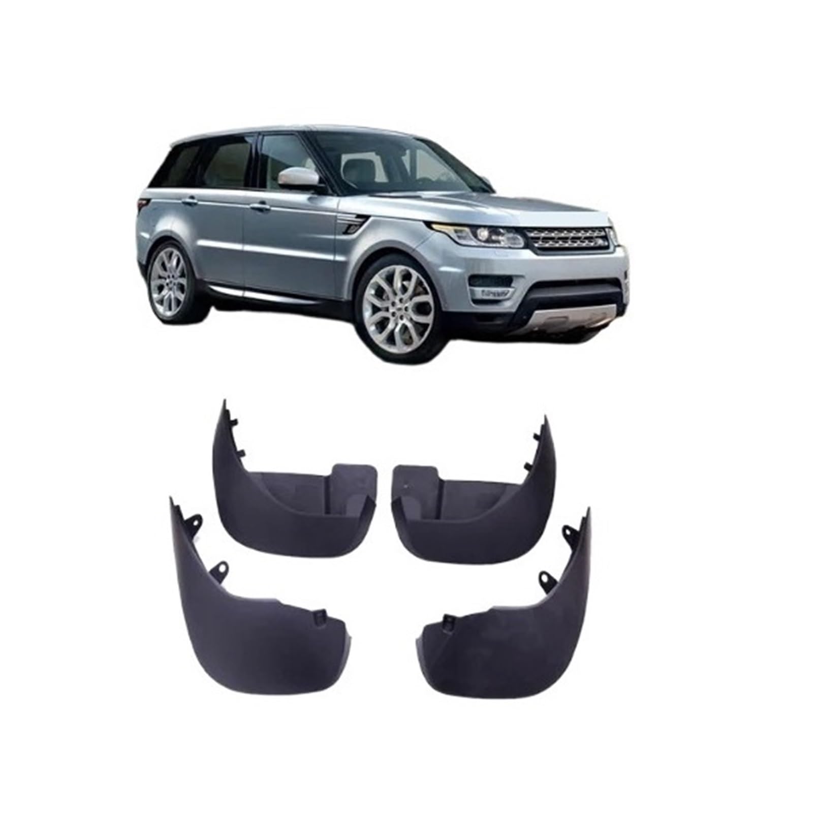 Auto-Schmutzfänger Kompatibel for Land Rover Range Rover Sport 2014-2019 L494 Kotflügel-Spritzschutz Kotflügel-Schmutzfänger Autozubehör 4-teilig(A) von CBXPXVXP