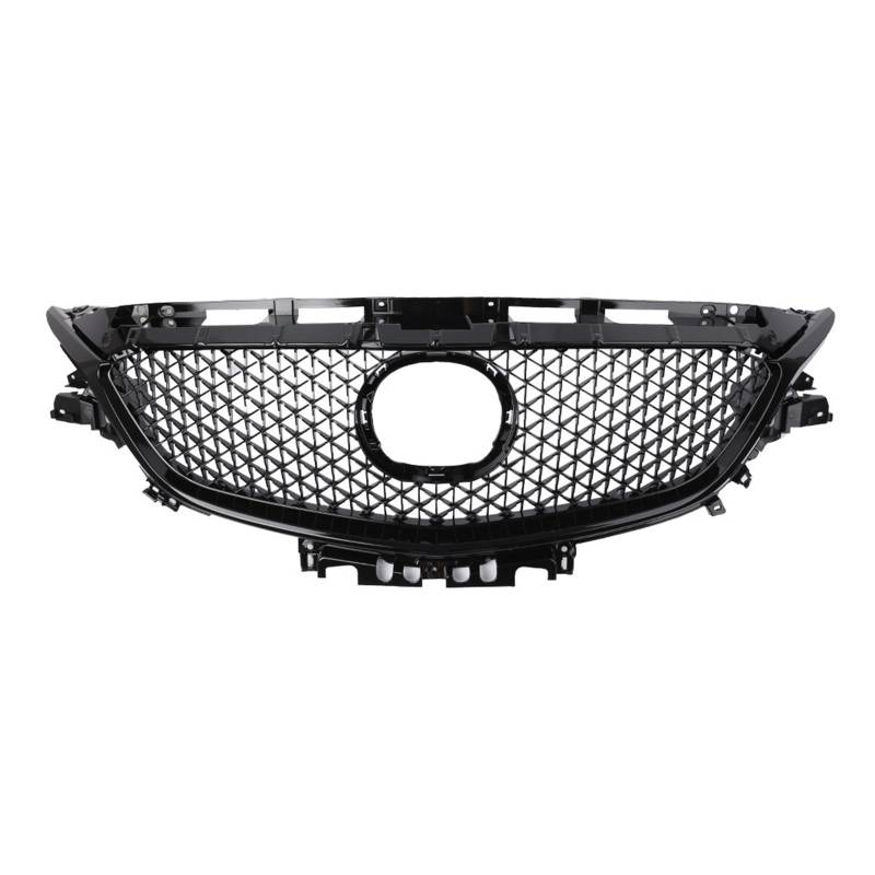 CBXPXVXP Auto Front Stoßstange Grill Oberen Mesh Grille Kompatibel for Mazda 6 GJ GL 2017 2018 Atenza Touring Schwarz ABS von CBXPXVXP