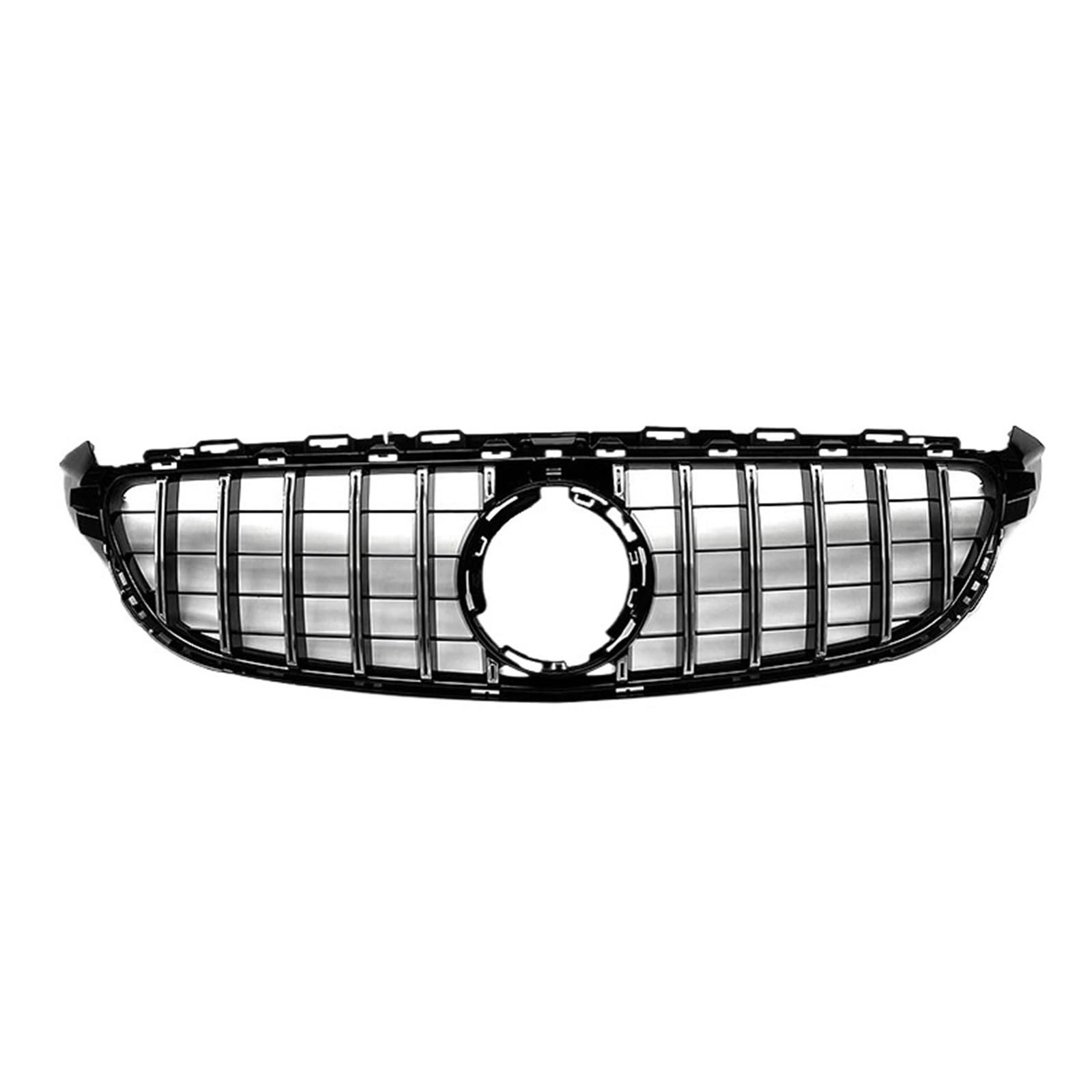 CBXPXVXP Auto-Frontgrill, Facelift-oberer Renngrill, kompatibel mit Mercedes Benz W205 C63 C63S AMG 2019 2020 2021, ABS, glänzend schwarz(Type 5) von CBXPXVXP