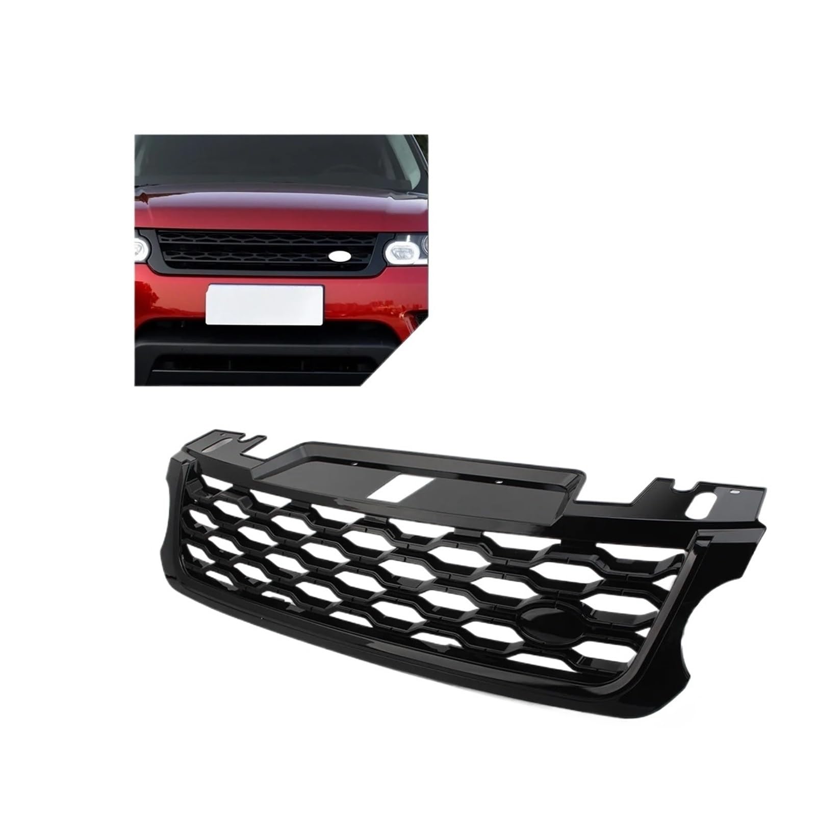 CBXPXVXP Auto-Frontstoßstangengrill, Lufteinlass-Kühlergrill, kompatibel mit Land Rover Range Rover Sport 2014 2015 2016 2017(Type 1) von CBXPXVXP