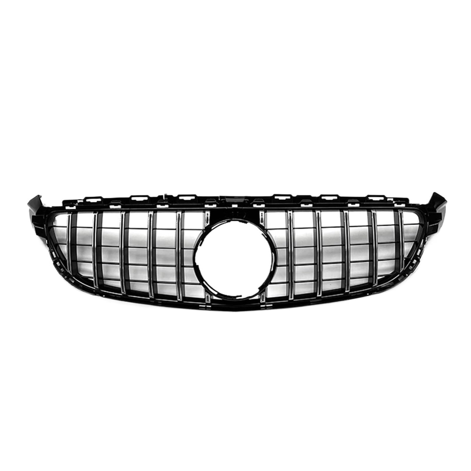 CBXPXVXP Auto-Kühlergrill, obere Stoßstangenhaube, Netzgrill mit Kamera-Sensor-Loch, Auto-Kit, kompatibel mit Mercedes Benz W205 C63 C63S AMG 2015-2018 GT R(Type 5) von CBXPXVXP