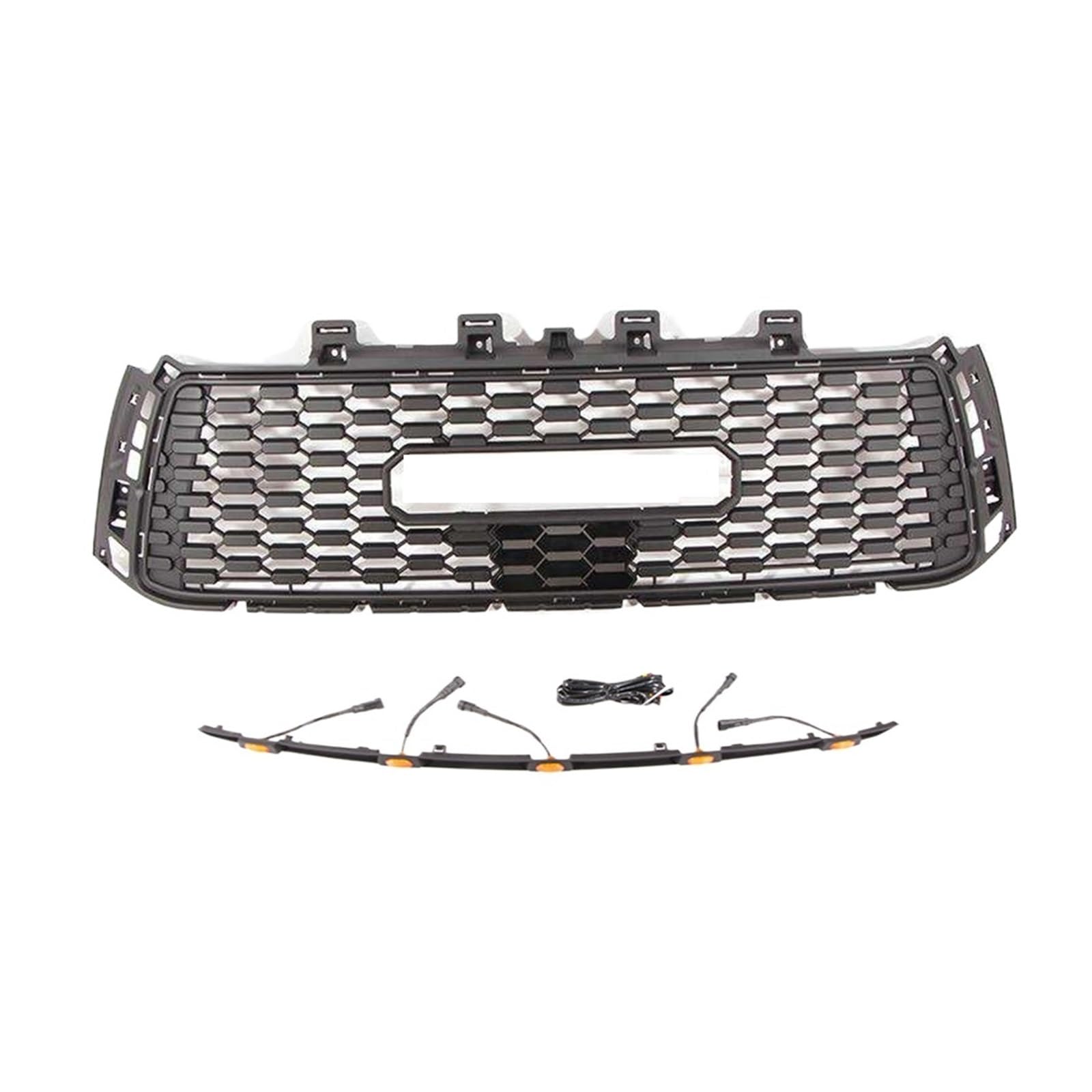 CBXPXVXP Ersatz-Fronthauben-Obergrill, Renngrills, ABS-Stoßstangengitter, kompatibel mit Toyota Tundra 2007–2013(with Upper Light Bar) von CBXPXVXP