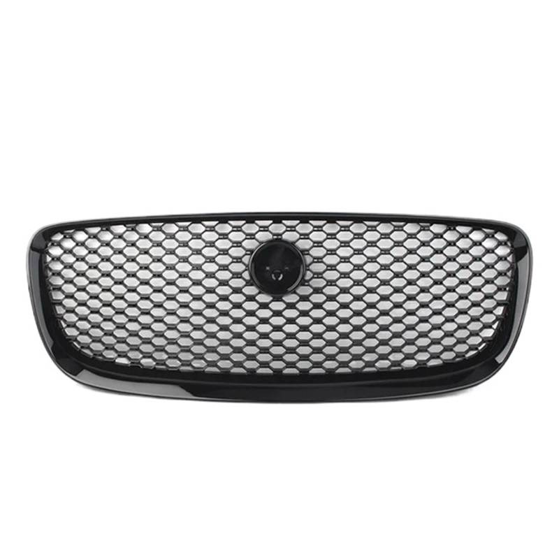 CBXPXVXP Frontgrill for die Stoßstange, Mittelteil, oberer Grill, kompatibel mit Jaguar F Pace/F-Pace X761 2016 2017 2018 2019, Autozubehör(Black) von CBXPXVXP