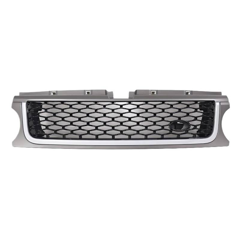 CBXPXVXP Frontgrill for die Stoßstange, kompatibel mit Land Rover Range Rover Sport L320 2010 2011 2012 2013, ABS-Auto-Styling, Netzgrill-Zubehör(Black Grey) von CBXPXVXP