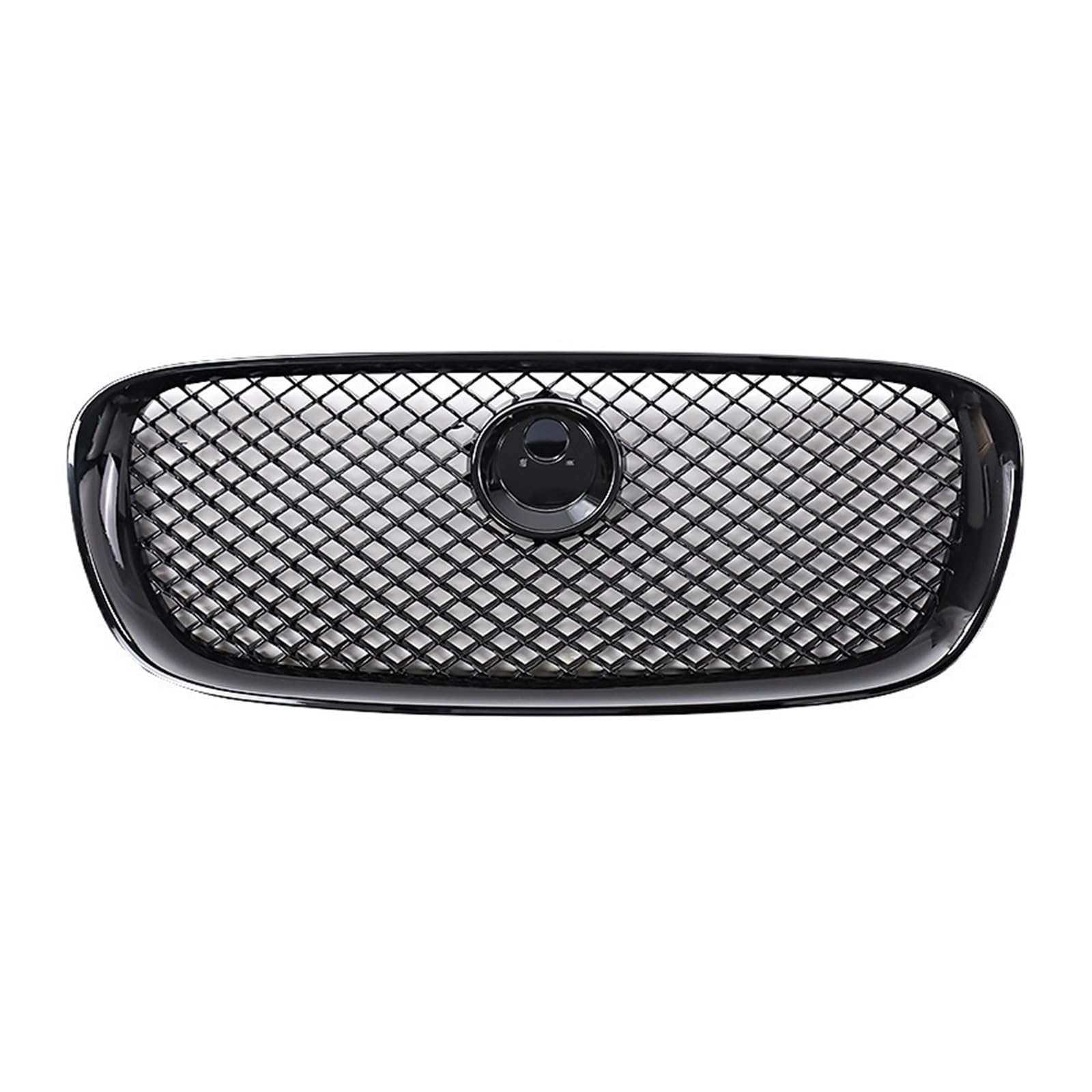 CBXPXVXP Frontstoßstangen-Renngrill Kompatibel for Jaguar XF 2008-2011 Kühlergrill Oberes Gittergitter C2Z3832 C2Z14892 Autozubehör(Full black) von CBXPXVXP