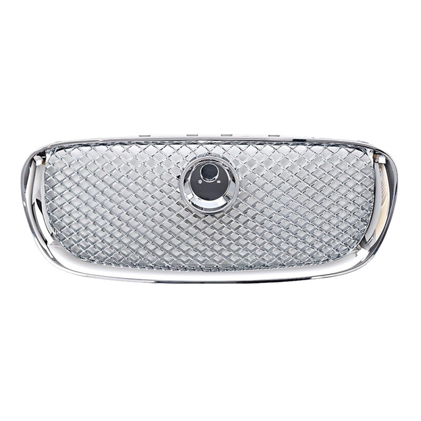 CBXPXVXP Frontstoßstangen-Renngrill Kompatibel for Jaguar XF 2008-2011 Kühlergrill Oberes Gittergitter C2Z3832 C2Z14892 Autozubehör(Plating Silver) von CBXPXVXP