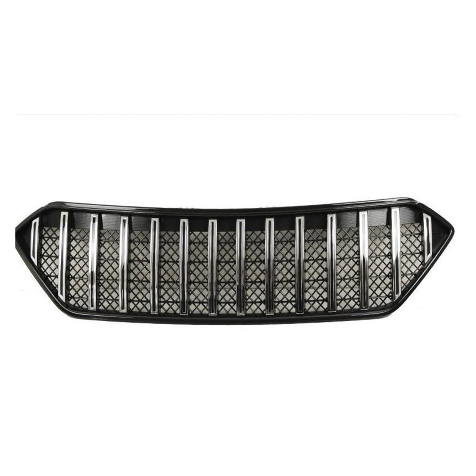 CBXPXVXP Kühlergrill Kompatibel for Hyundai Santa Fe 2013-2015 Schwarz Silber Kühlergrill Grille Montage Ersetzen(1pcs) von CBXPXVXP