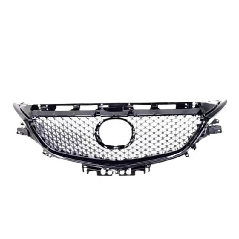 CBXPXVXP Kühlergrill im Racing-Stil, Wabengitter, schwarzes Samurai-Frontstoßstangen-Ansauggitter, Grill-Kit, kompatibel mit Mazda 6 Atenza 2014–2019(17-19 Black) von CBXPXVXP