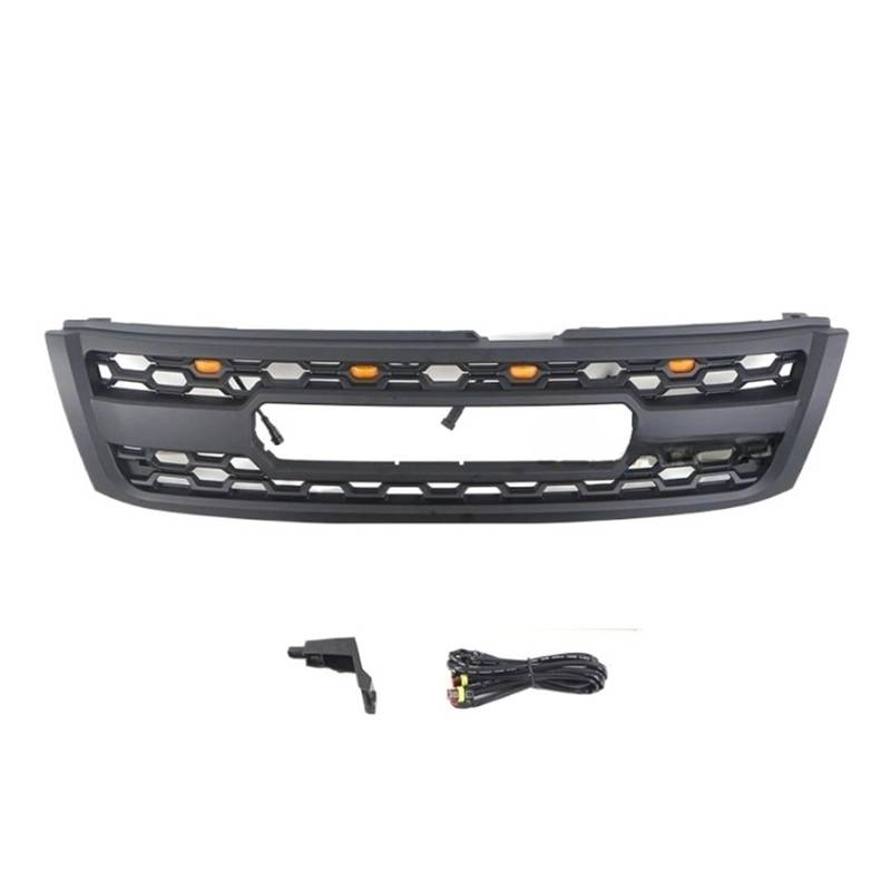 CBXPXVXP Kühlergrill mit Licht, kompatibel mit Nissan Patrol Y61 2003–2005, Modifikation, Renngrill(with Light) von CBXPXVXP