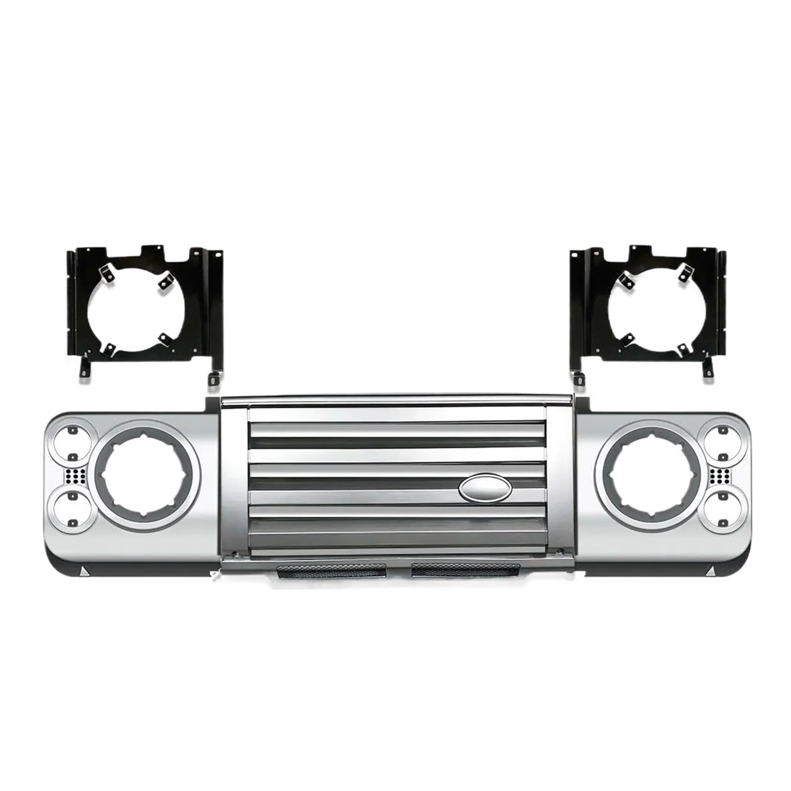 CBXPXVXP Mittlerer Kühlergrill umgibt Klammern, kompatibel mit Land Rover Defender 90 110 130 1990-2016, Frontstoßstangengrill aus ABS-Kunststoff(Type 5) von CBXPXVXP